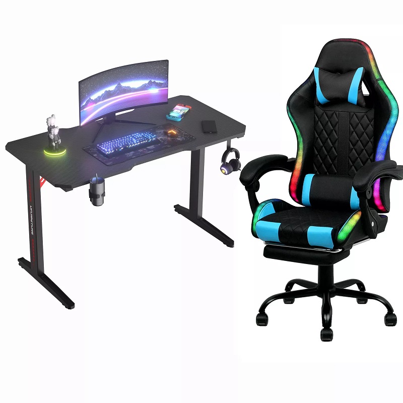 Rgb Gaming Chair - Hurtownia czarnych ergonomicznych zestawów stołów i
