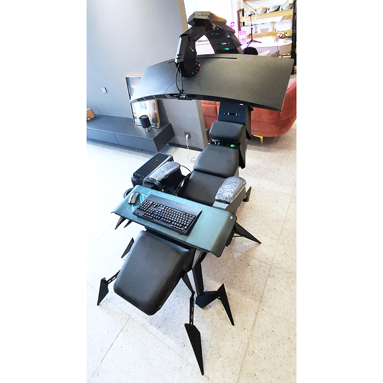 Rgb Gaming Chair - Ergonomiczne Skórzane Wielofunkcyjne Regulowane Krzesło Gamingowe