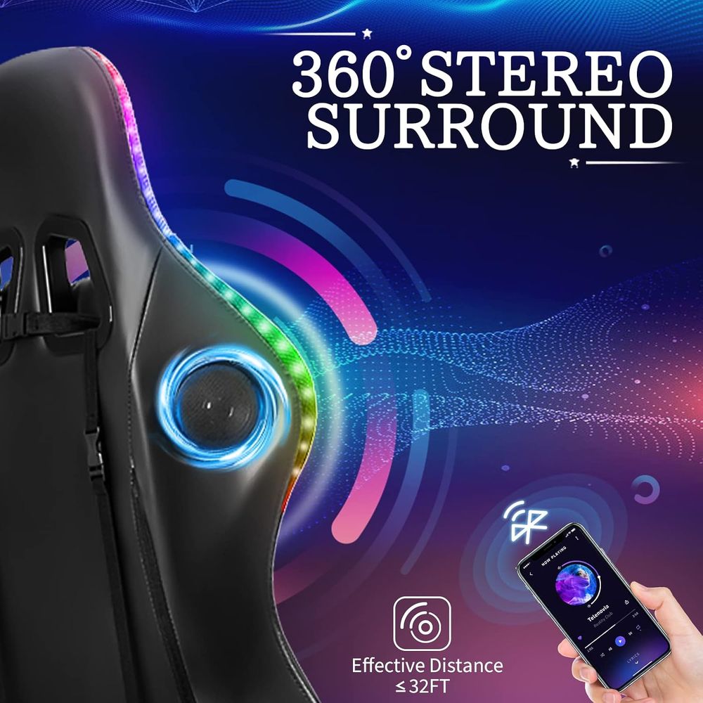 Krzesło gamingowe RGB z głośni – Rgb Gaming Chair recenzja i cena