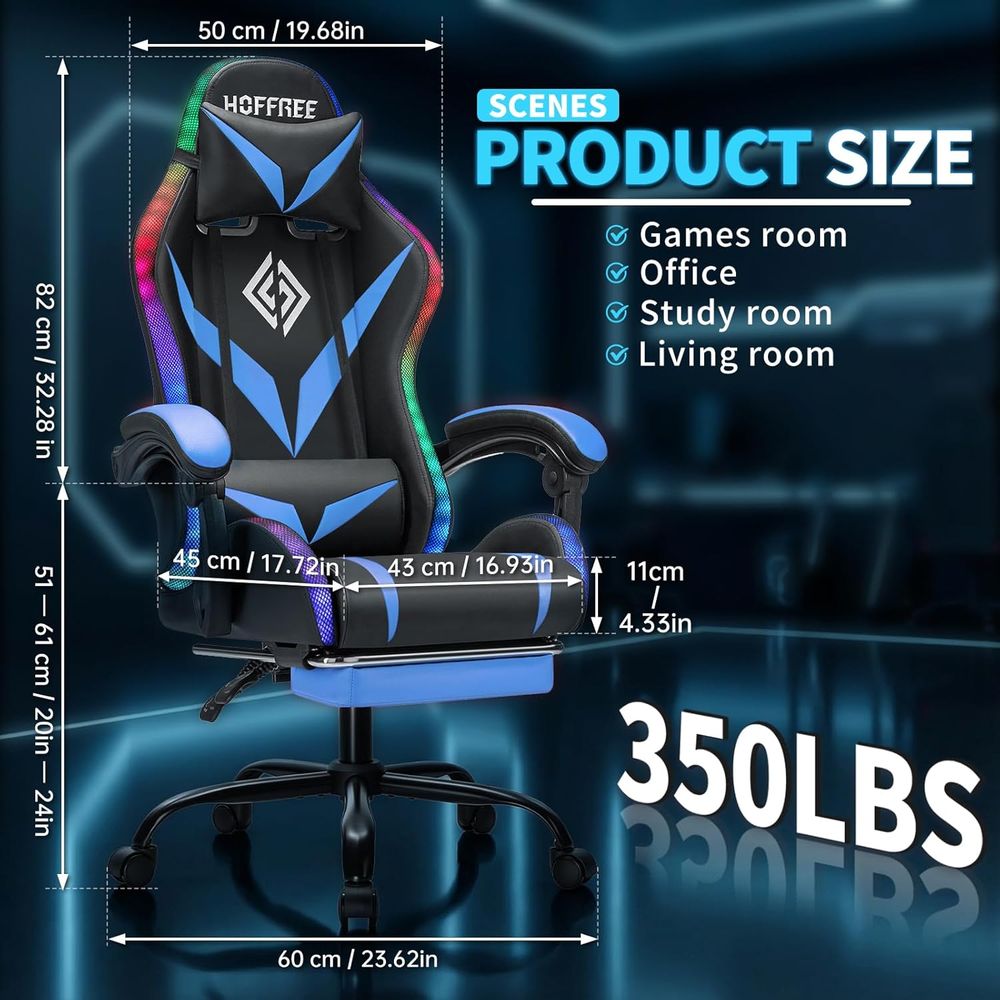Krzesło gamingowe RGB z masaże – Rgb Gaming Chair recenzja i cena