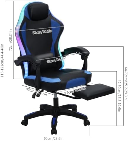 Ergonomiczne krzesło gamingowe – Rgb Gaming Chair recenzja i cena