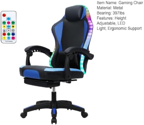 Ergonomiczne krzesło gamingowe – Rgb Gaming Chair recenzja i cena