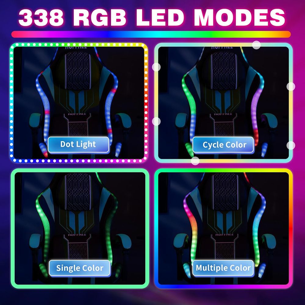 Krzesło gamingowe z oświetleni – Rgb Gaming Chair recenzja i cena
