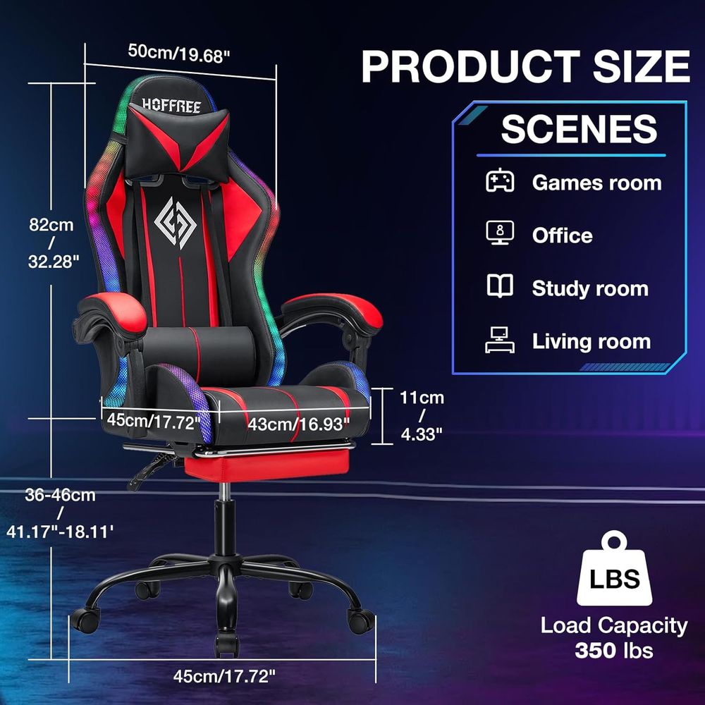 Krzesło gamingowe RGB z głośni – Rgb Gaming Chair recenzja i cena