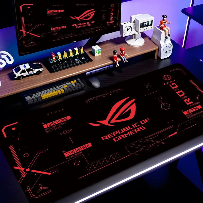 VIKAMA Czarno-Różowa Mata na B – Esports Gaming Logos recenzja i cena