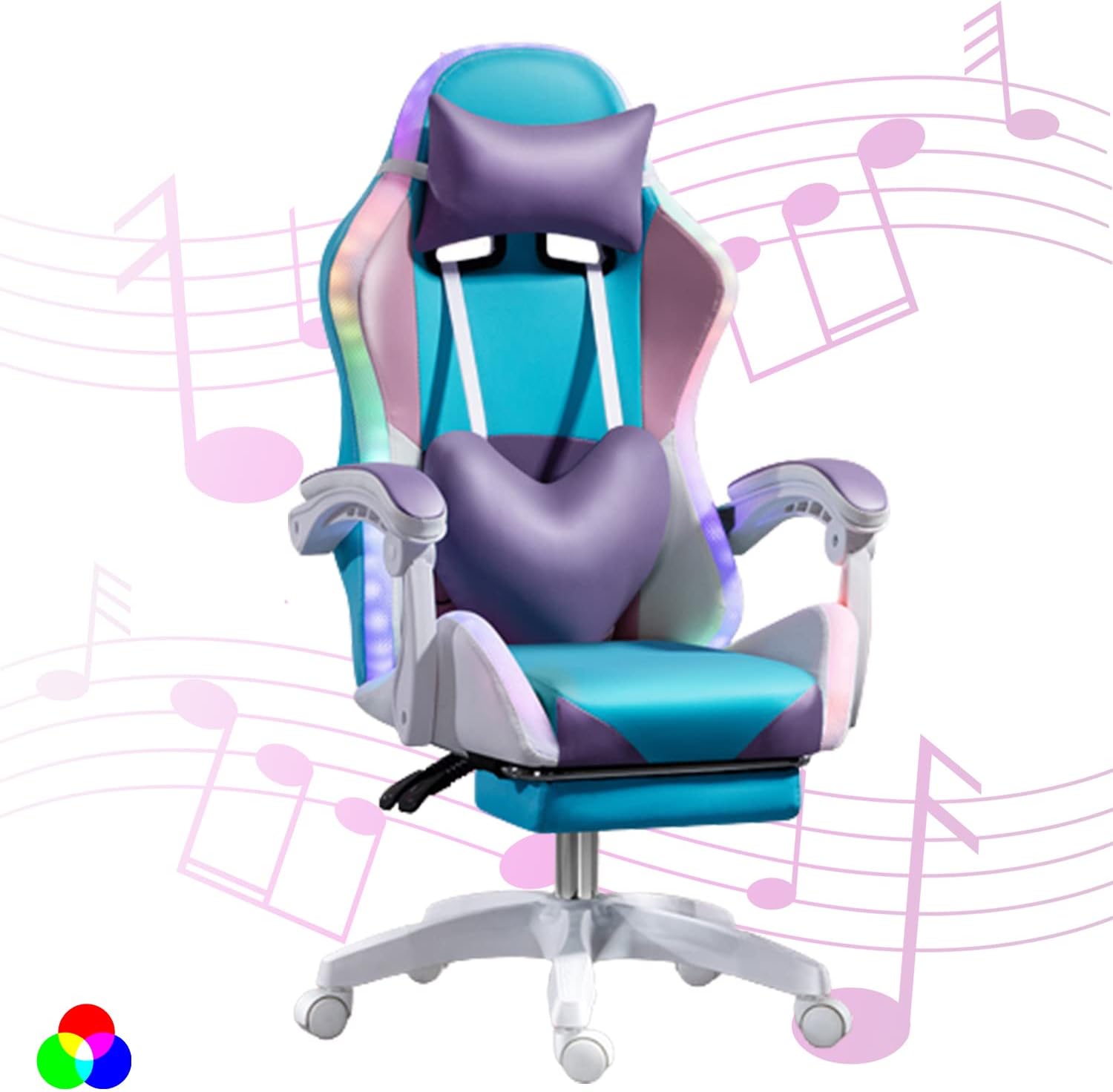 Krzesło gamingowe LED RGB dla  – Rgb Gaming Chair recenzja i cena
